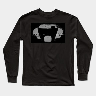 Black and white Bugatti super car Long Sleeve T-Shirt